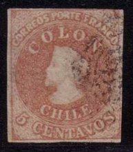 Chile, Colones: Estanco-Ausgabe 1856-1860