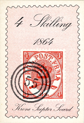 Winther: 4 Skilling 1864. Krone Scepter Sværd