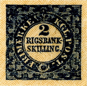 2 Rigsbankskilling Neudruck 1901