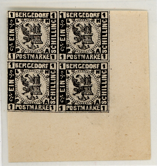 Bergedorf: Neudruck IV von 1888, Michel Nr. 2