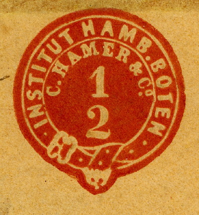 Hamburger Boteninstitute, C. Hamer & Co.: Kennzeichen des Original-Umschlags