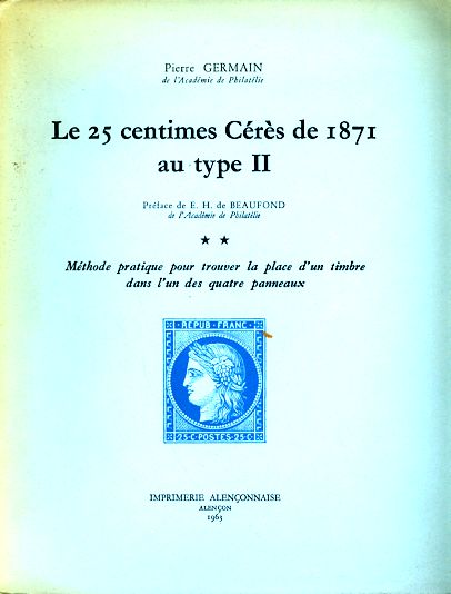 Germain: Le 25 centimes Cérès de 1871 au type II