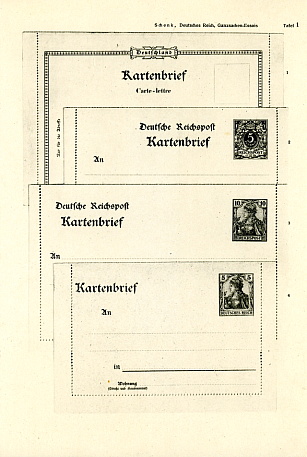 25 Jahre Berliner Ganzsachen-Sammler-Verein 1901–1926; Beispiels-Seite