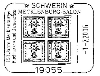 Sonderstempel mit klassischer Marke von Mecklenburg-Schwerin