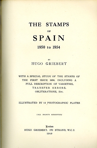 Griebert: The Stamps of Spain