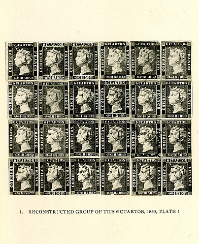 Griebert: The Stamps of Spain, Tafel 1