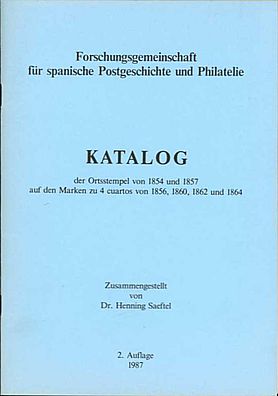 Saeftel: Katalog der Ortsstempel von 1854 und 1857